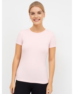 Базовая однотонная футболка в светло розовом оттенке Mark formelle