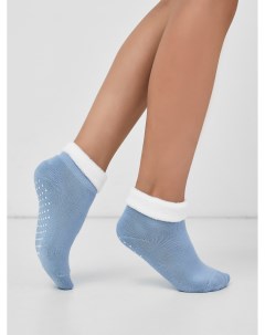 Детские укороченные носки в оттенке туман с силиконом на стопе Mark formelle