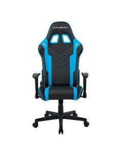 Кресло игровое OH P132 NB эко кожа черное с синими вставками наклон спинки до 135 градусов регулиров Dxracer