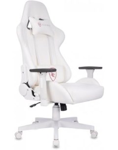 Кресло игровое Neo белый эко кожа крестов пластик пластик белый Zombie