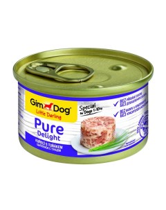 Корм для собак Pure Delight цыпленок с тунцом банка 85г Gimdog