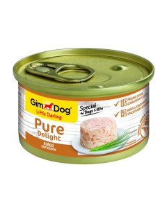Корм для собак Pure Delight цыпленок банка 85г Gimdog