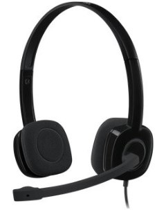 Компьютерная гарнитура Headset H151 Stereo black 981 000590 Logitech