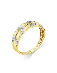 Кольцо с 16 бриллиантами из жёлтого золота Мастер бриллиант