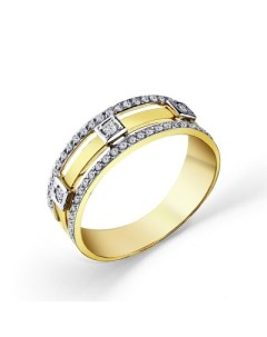 Кольцо с 49 бриллиантами из жёлтого золота Мастер бриллиант