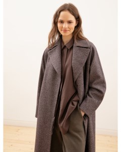 Твидовое демисезонное женское пальто Pompa