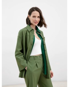 Жакет рубашка женская зеленая Pompa