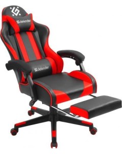 Кресло для геймеров Rock чёрный красный 64346 Defender