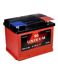 Автомобильный аккумулятор 60 Ач обратная полярность L2 Unikum
