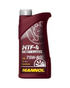 Трансмиссионное масло MTF 4 75W 80 1 л Mannol