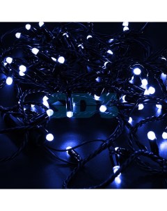 Гирлянда Нить 10м постоянное свечение черный ПВХ 230В цвет Синий Sds-group