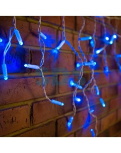 Гирлянда Айсикл бахрома светодиодный 4 8 х 0 6 м белый провод 230 В диоды синие 176 LED NEON NIGHT Sds-group