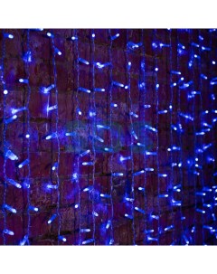 Гирлянда Светодиодный Дождь 2х1 5м пстоянное свечение Прозрачный провод 230 В диоды СИНИЕ 360 LED Sds-group