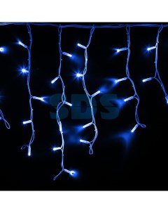 Гирлянда Айсикл бахрома светодиодный 4 0 х 0 6 м белый провод КАУЧУК 230 В диоды синие 128 LED Sds-group