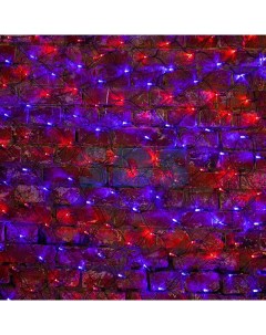 Гирлянда Сеть 2 5х2 5м черный ПВХ 432 LED Красные Синие Sds-group