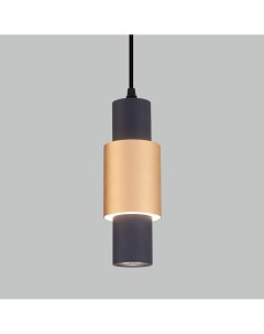 Подвесной светодиодный светильник Bento 50204 1 черный матовое золото Eurosvet