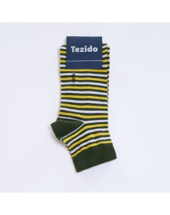 Зелёные носки в полоску Tezido