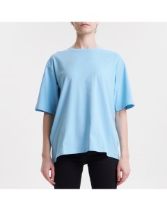 Голубая однотонная футболка Metoday