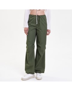 Зелёные брюки со складками Mollis