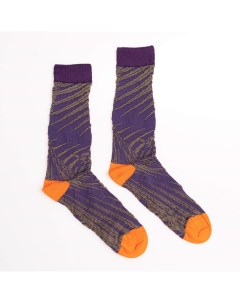 Фиолетовые жаккардовые носки Jnby