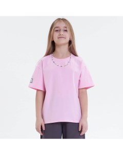 Розовая базовая футболка Latte kids wear