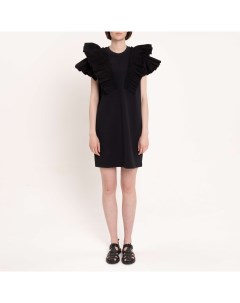 Чёрное платье с рукавами крылышками Jnby