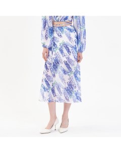 Синяя юбка с цветочным принтом Mollis