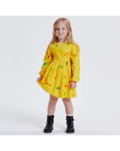 Жёлтое платье с растительным принтом Olly_m_olly