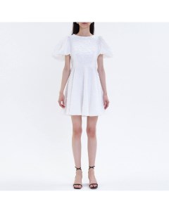 Белое платье со шнуровкой на спине Toptop