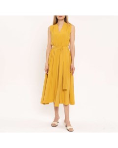 Жёлтое платье без рукавов Tobeone