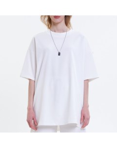 Белая объёмная футболка Rnb