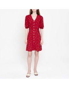 Красное платье с цветочным принтом Evetstorezz