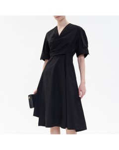 Чёрное платье со сборкой Jnby