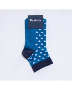 Синие носки в горох Tezido