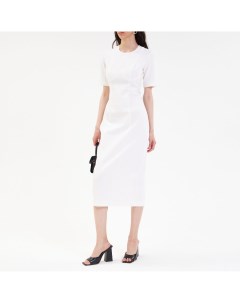 Белое лаконичное платье Beexist