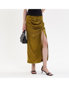 Оливковая юбка со сборкой Inache