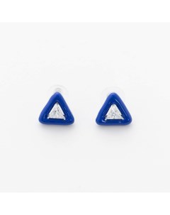 Синие треугольные серьги SOIREE Dashkova.jewelry