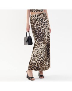 Коричневая леопардовая юбка Lulight