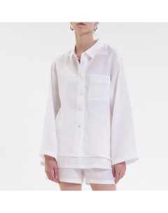 Белая льняная рубашка Ypsilon