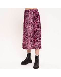 Розовая юбка с леопардовым принтом One week