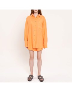 Оранжевая рубашка с карманом Darsi.studio
