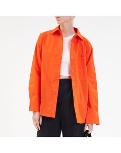 Оранжевая рубашка с карманом Минимо