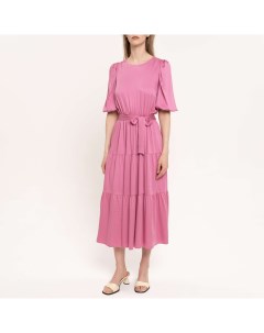 Розовое однотонное платье Galla collection