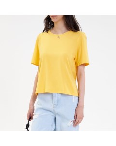 Жёлтая однотонная футболка Galla collection