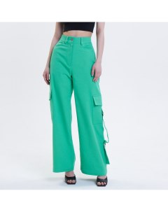Зелёные брюки карго из денима Darsi.studio
