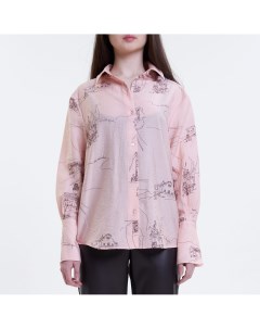 Розовая рубашка с принтом Darsi.studio