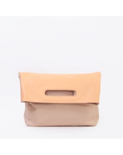 Персиковая двухцветная сумка шоппер Artwknd