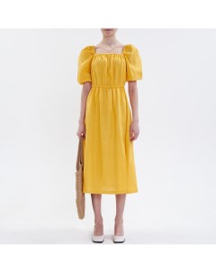 Жёлтое платье из льна Evetstorezz