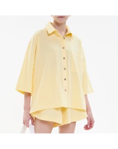 Жёлтая рубашка из варёного хлопка Darsi.studio