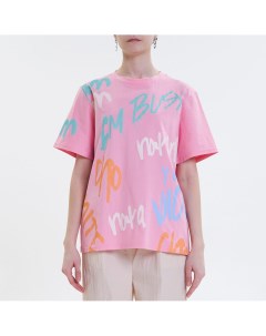 Розовая футболка с принтом Минимо